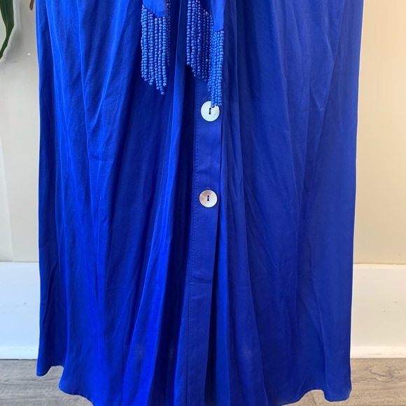 NWT Farm Rio Blue Midi Dress - Picture 7 of 12